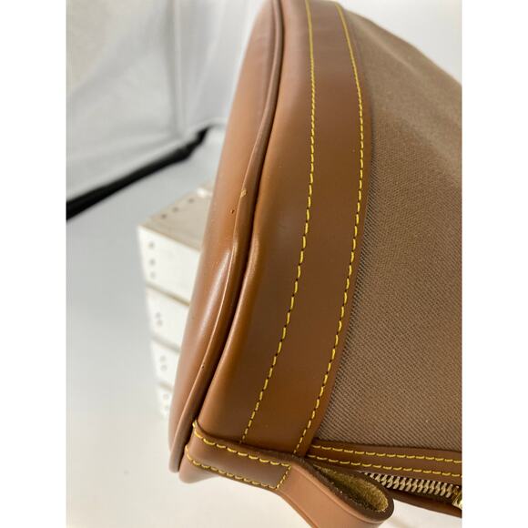 DOONEY & BOURKE VINTAGE LARGE CANVAS, LEATHER CROSSBODY BAG - Picture 11 of 16